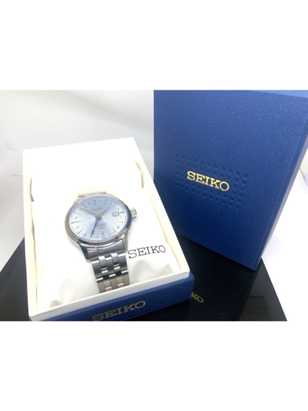 Seiko Men's Watch SSK037 Presage Cocktail Automatic GMT Stainless Steel 40.5mm - Picture 3 of 14